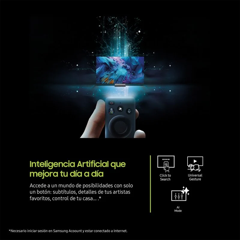Detalle 2 de Samsung QLED Q6F 65" 4K Smart TV con Vision AI y Gaming Hub