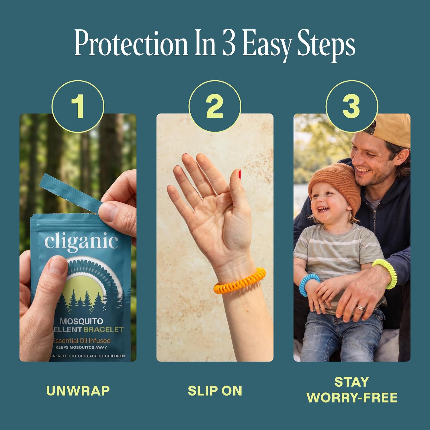 Thumbnail 6 de Cliganic 10-Pack Mosquito Repellent Bracelets