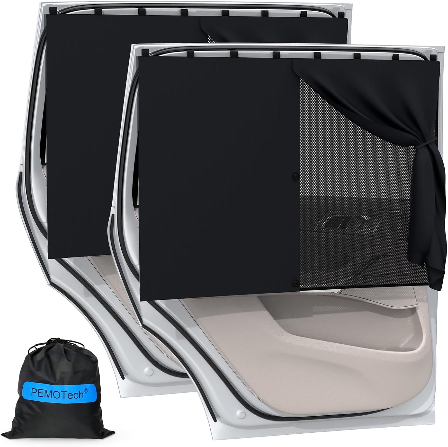 Detalle de PEMOTech Sonnenschutz Auto Baby – 2 Stück magnetisch, UV-Schutz 99%