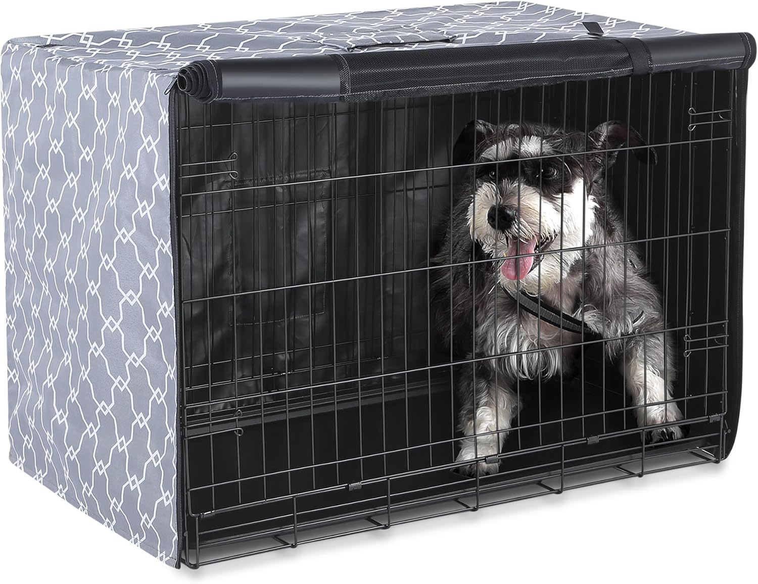 Thumbnail 6 de Amazon Basics Dog Cage Cover for 48-inch Wire Crates with Zippered Panels