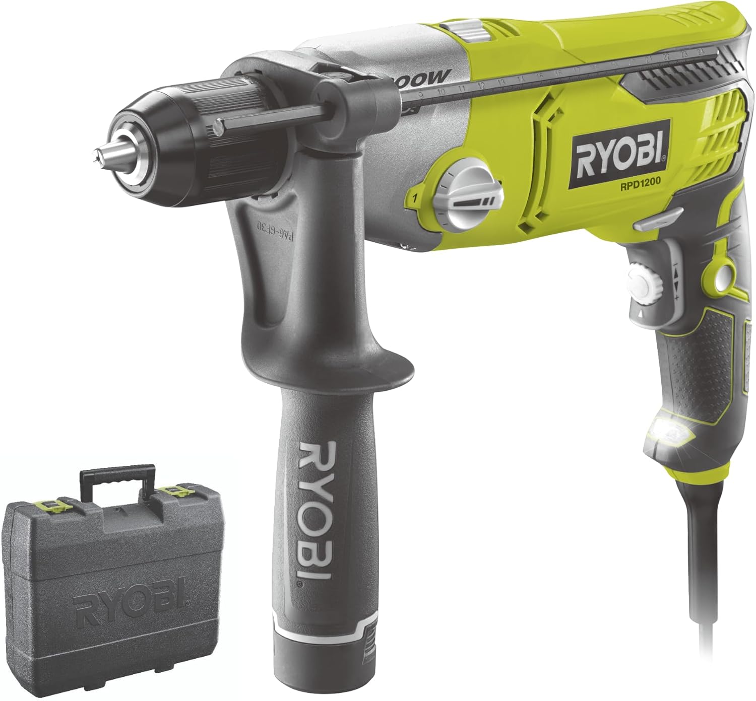 Ryobi RPD1200-K: Trapano a Percussione da 1200 W con Mandrino Autoserrante 13 mm