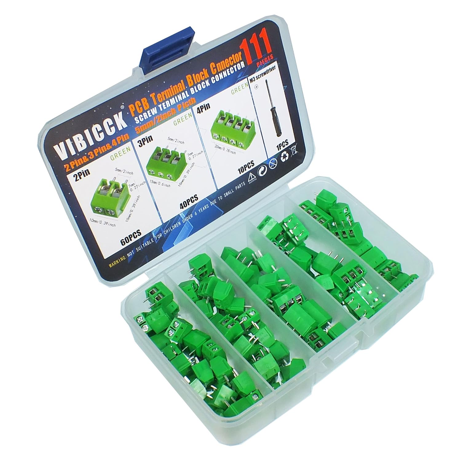 Detalle 2 de PCB Screw Terminal Connector Kit, 5mm Pitch