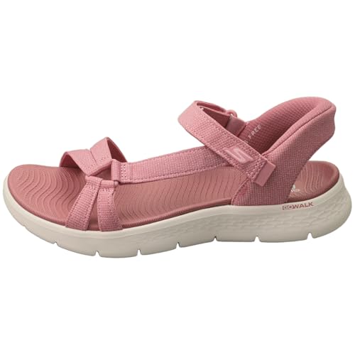 Detalle de Skechers Mujer Go Walk Flex Sandal Illuminate Slip-In Mauve Textile 40 EU
