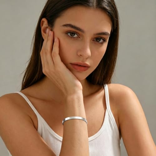 Thumbnail 7 de Smilya This Too Shall Pass Mantra Cuff Bracelet for Women