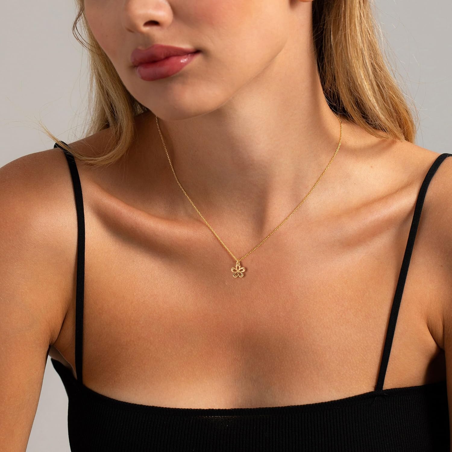 Detalle 2 de HANLI Halskette Gold 14K vergoldet 42 cm