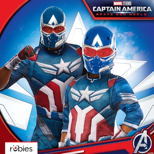 Thumbnail 6 de Rubies Disfraz Capitán América Jumpsuit y máscara licencia Marvel