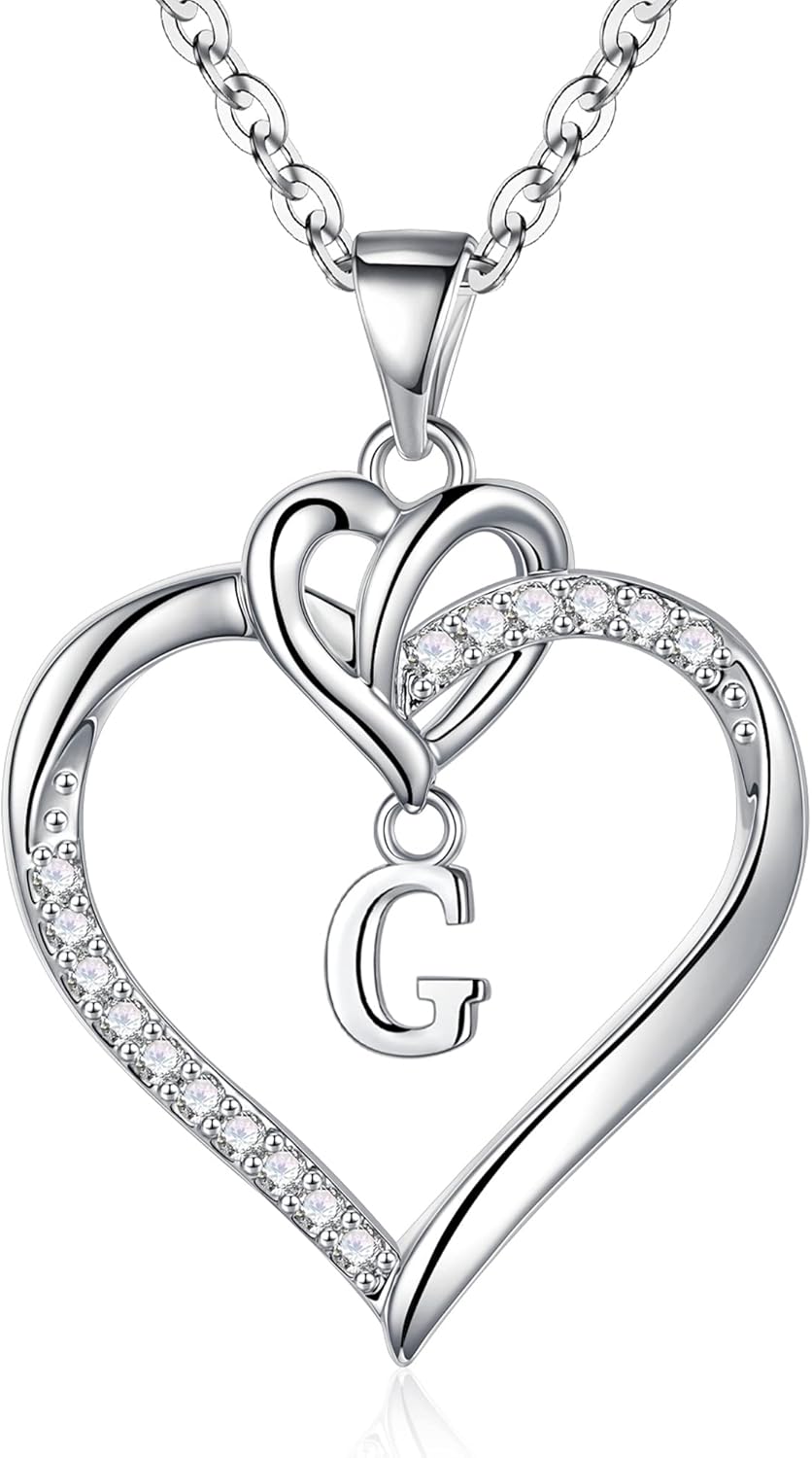 Thumbnail 4 de TINGN Herz-Ketten Damen mit Zirkonia-Anhänger (14K Gold/Weißgold vergoldet)