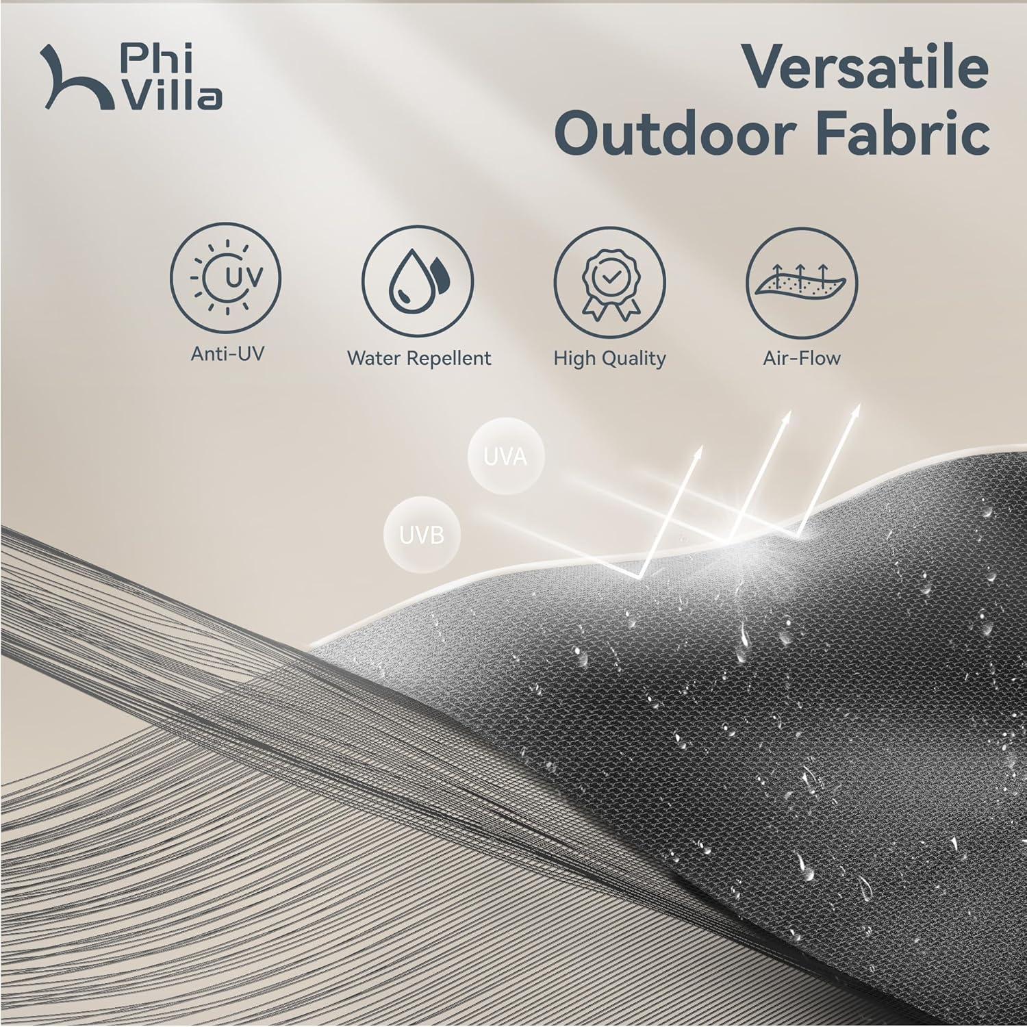 Thumbnail 4 de PHI VILLA 4.5m x 2.7m Garden Parasol with Base and Crank