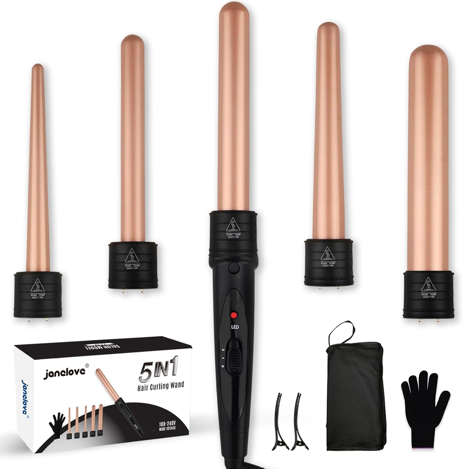 Detalle de Lockenstab Set 5 in 1 32 mm janelove