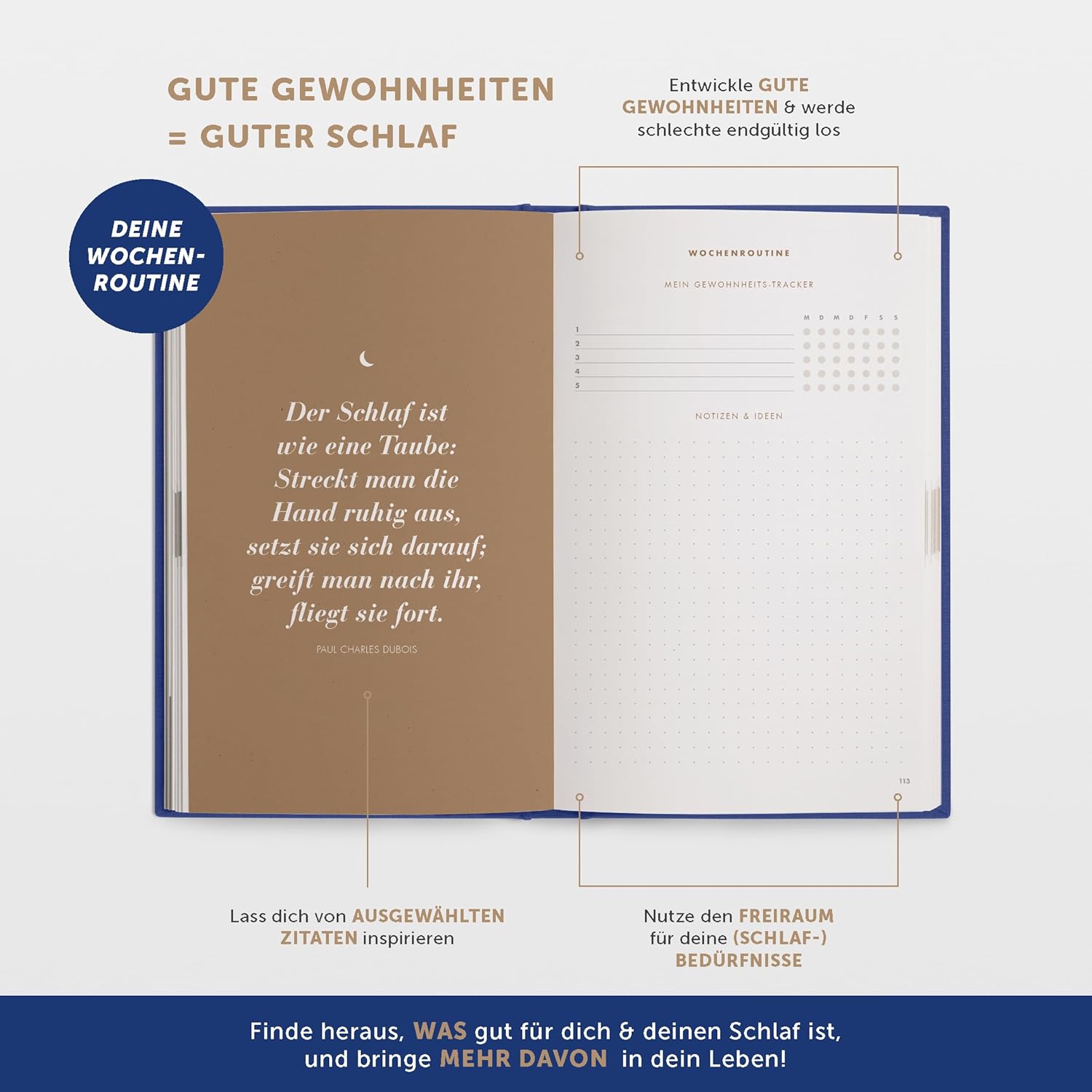 Thumbnail 4 de 6 Minuten Schlaftagebuch Schlaf verbessern