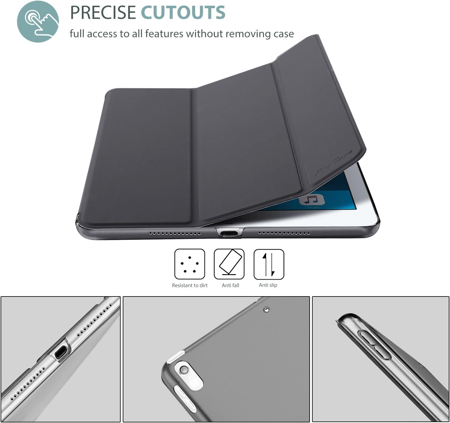 Thumbnail 2 de ProCase Hülle iPad Air 3 10,5 Zoll Grau