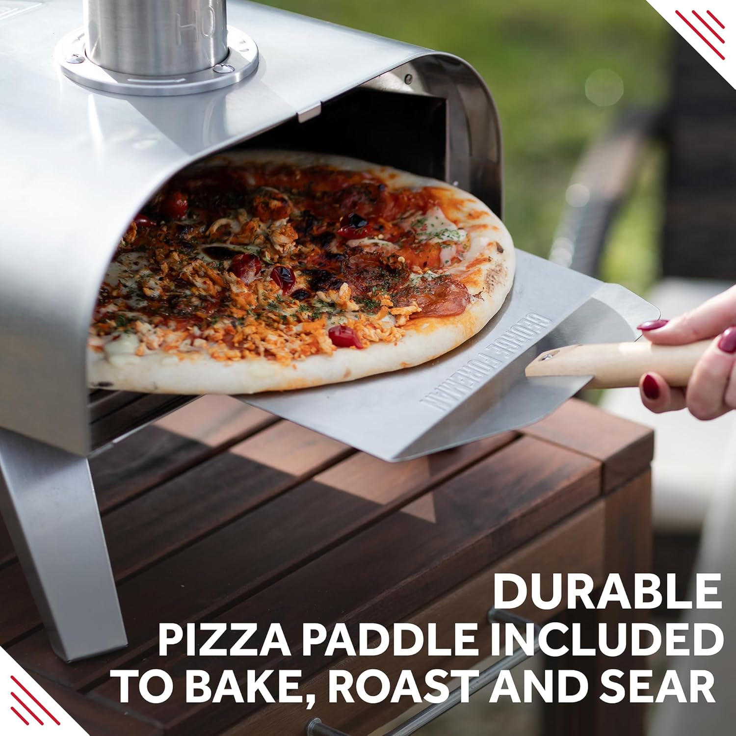 Thumbnail 3 de George Foreman Outdoor 12 Inch Wood Pellet Pizza Oven
