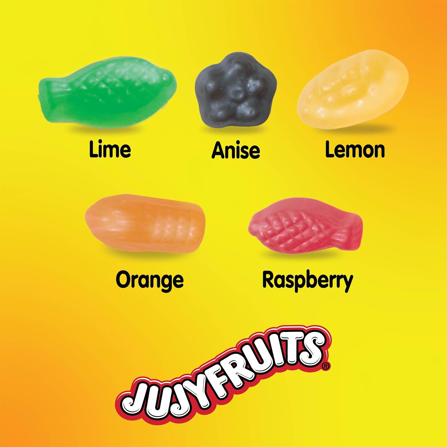 Detalle de Jujyfruits Assorted Gummy Candy, 12 oz Resealable Bag