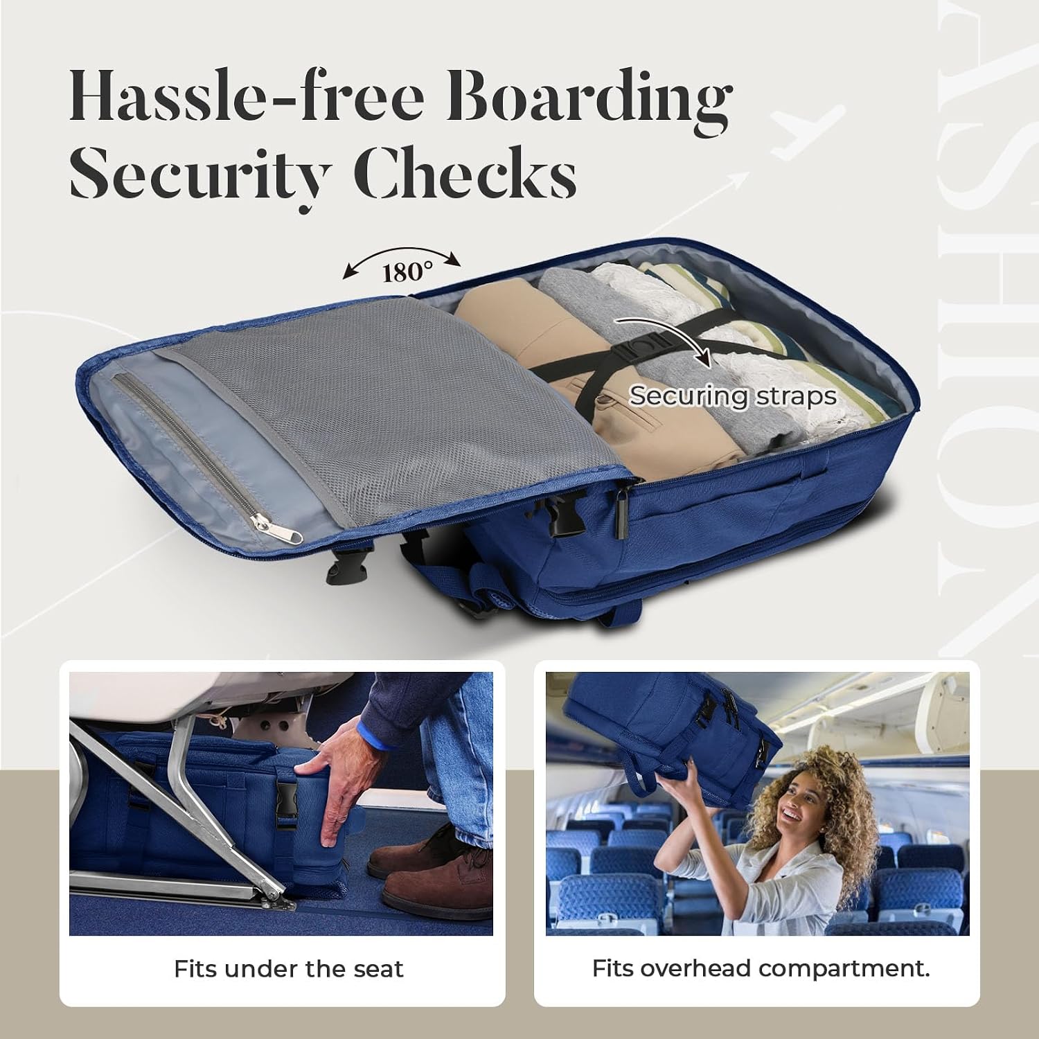 Detalle de ZHXX Easyjet Cabin Bag 45x36x20 underseat backpack
