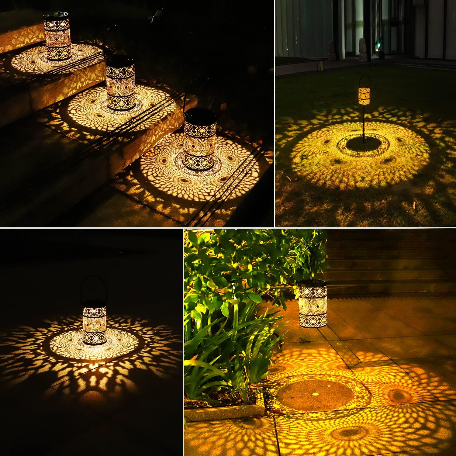 Thumbnail 3 de Solar Lanterns 2 Pack IP65 Garden Lights
