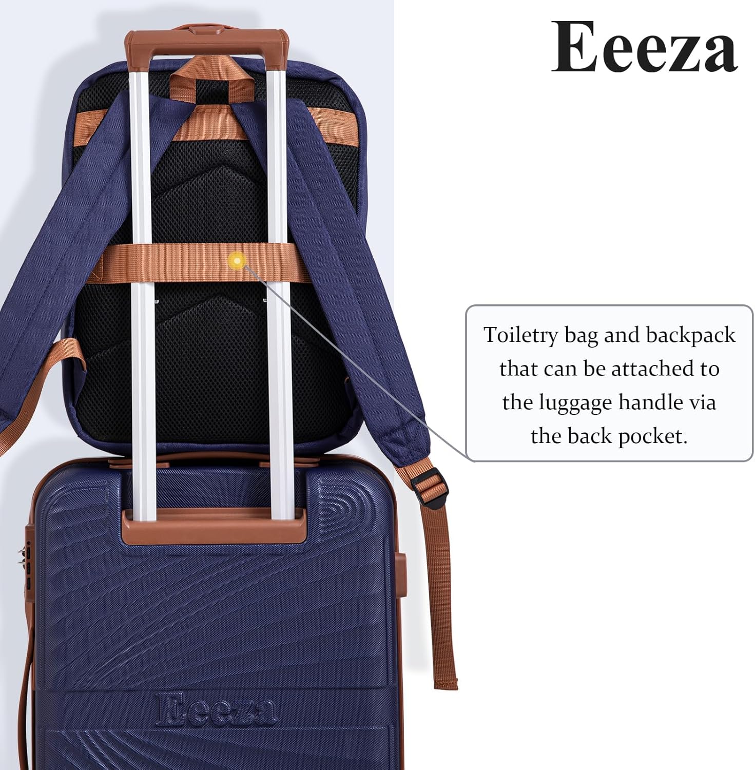 Detalle de Eeeza Carry On Luggage Set 20 Inch Spinner