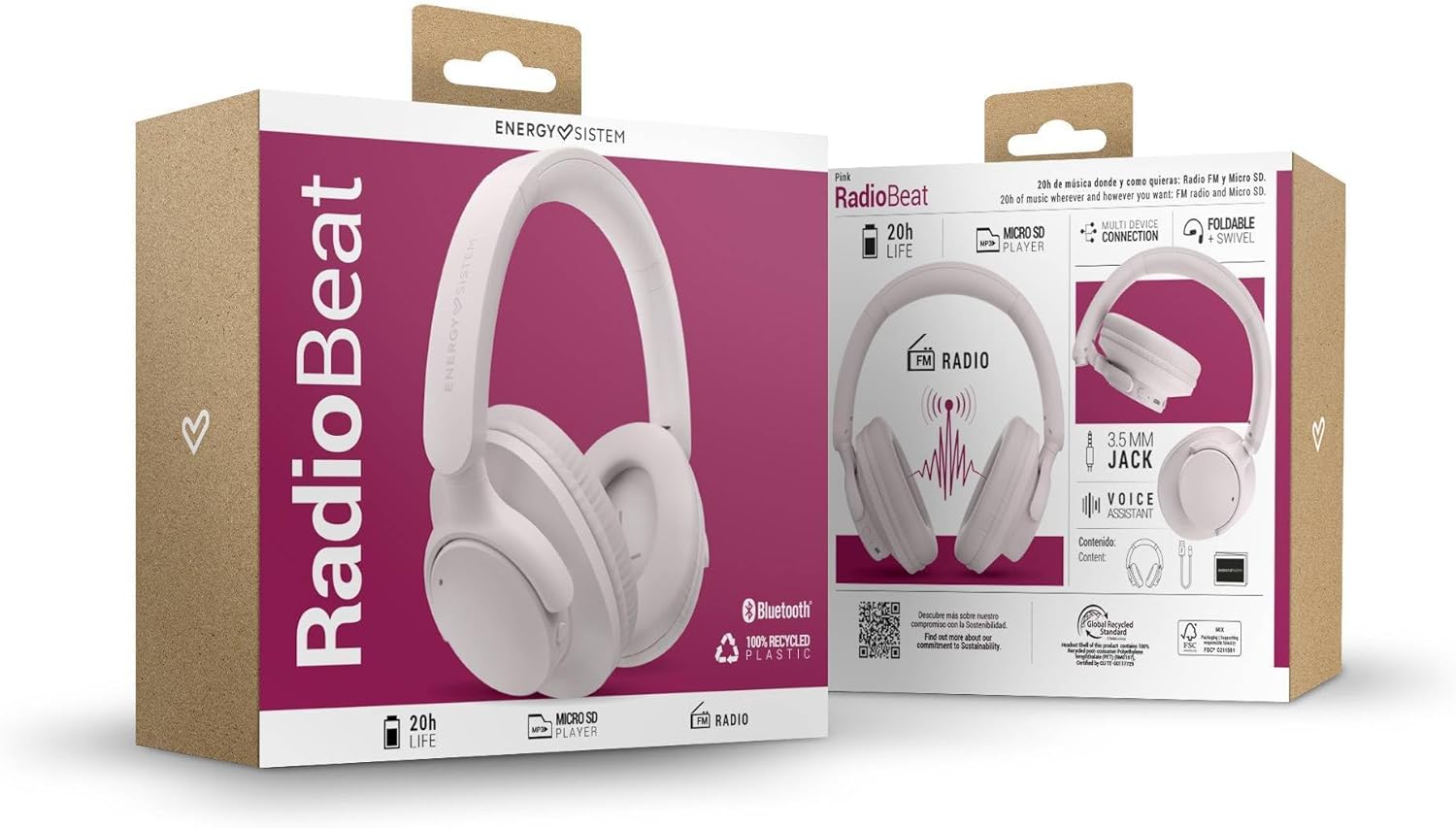 Thumbnail 5 de Energy Sistem Radiobeat Bluetooth-Kopfhörer 5.4 mit bis zu 20 Std. Akku, MultiPoint & FM-Radio