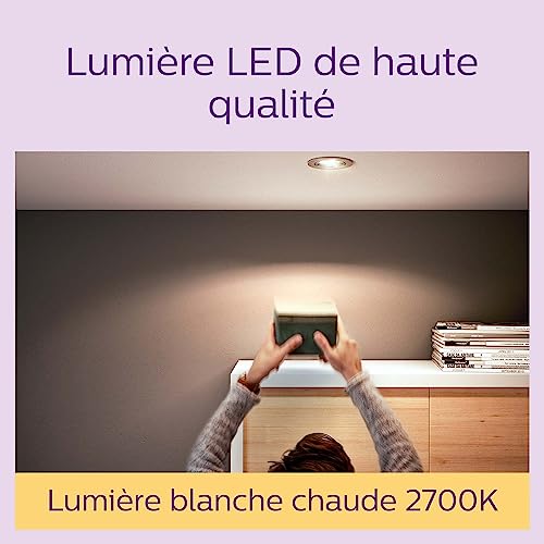 Thumbnail 3 de Philips Ampoule spot LED GU10 4,6W (équivalent 50W) – Pack de 6, lumière blanc chaud 2700K