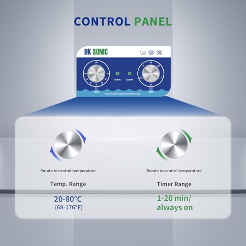 Thumbnail 2 de DK SONIC Ultrasonic Cleaner 2L with Heater and Timer — 40kHz Jewellery & Eyewear Cleaner