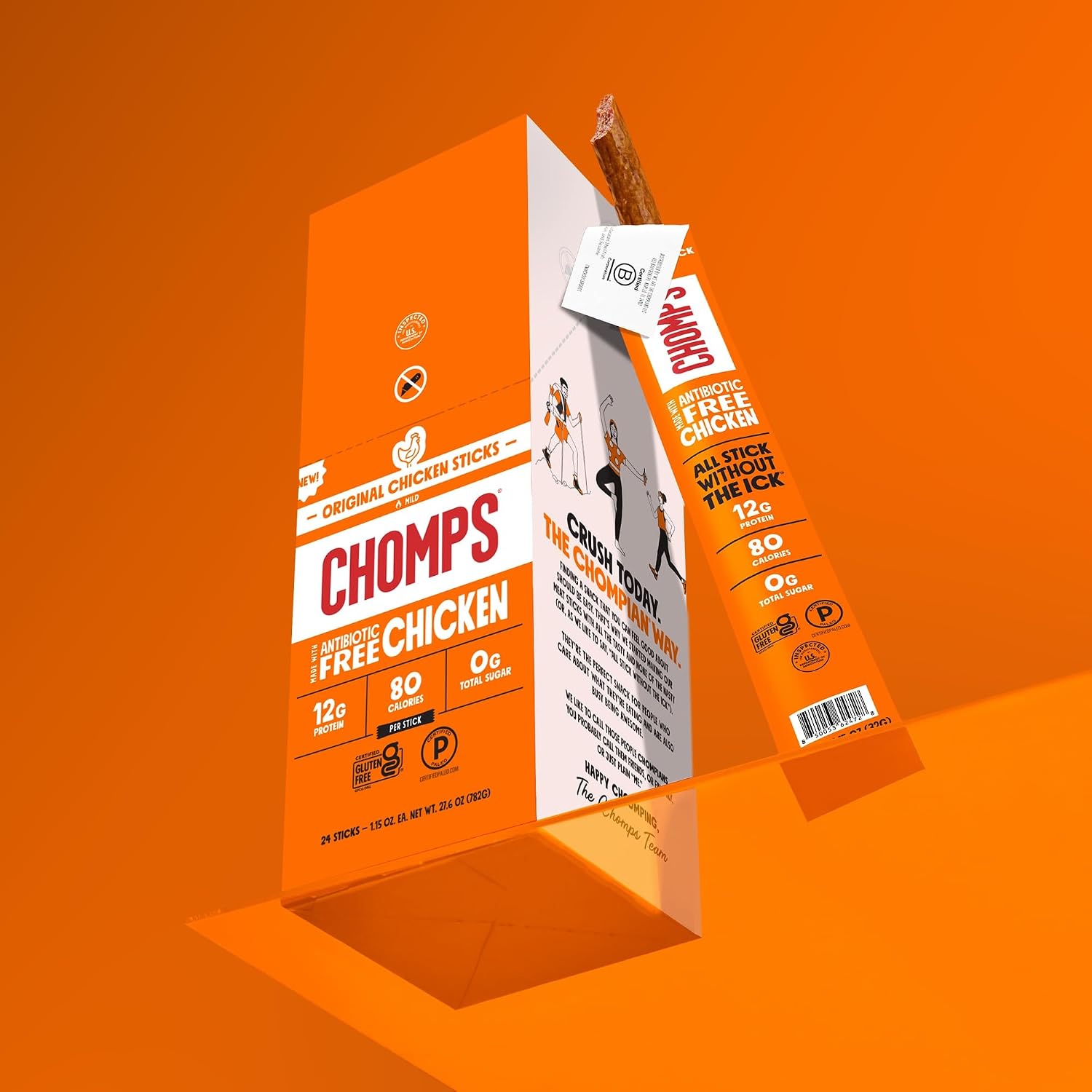 Thumbnail 6 de Chomps Original Chicken Protein Snack Sticks, 10-Count, 12g Protein, Zero Sugar