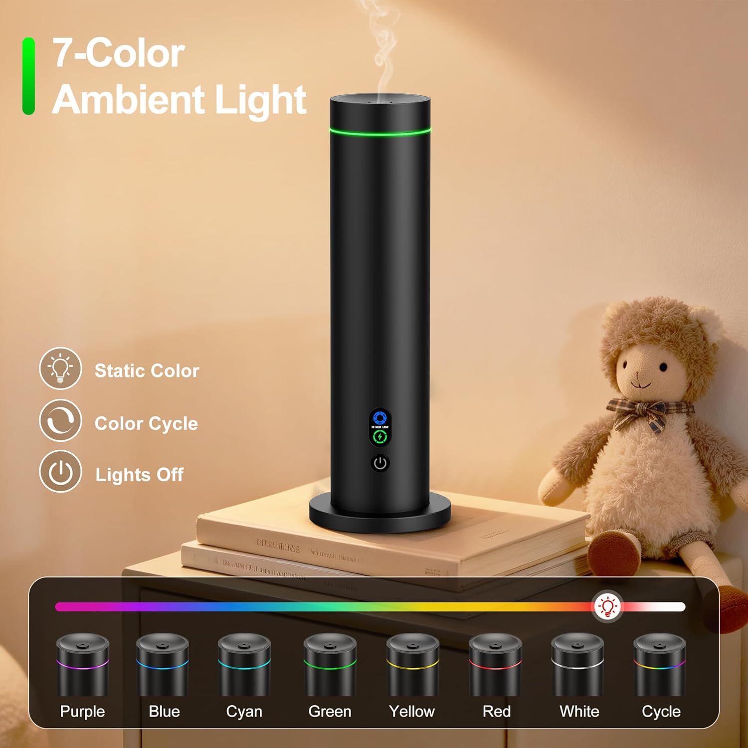 Thumbnail 4 de Maromalife Waterless Diffuser: 1000 Sq. Ft Coverage, Plug-In Essential Oil Diffuser with Remote and Mood Lights