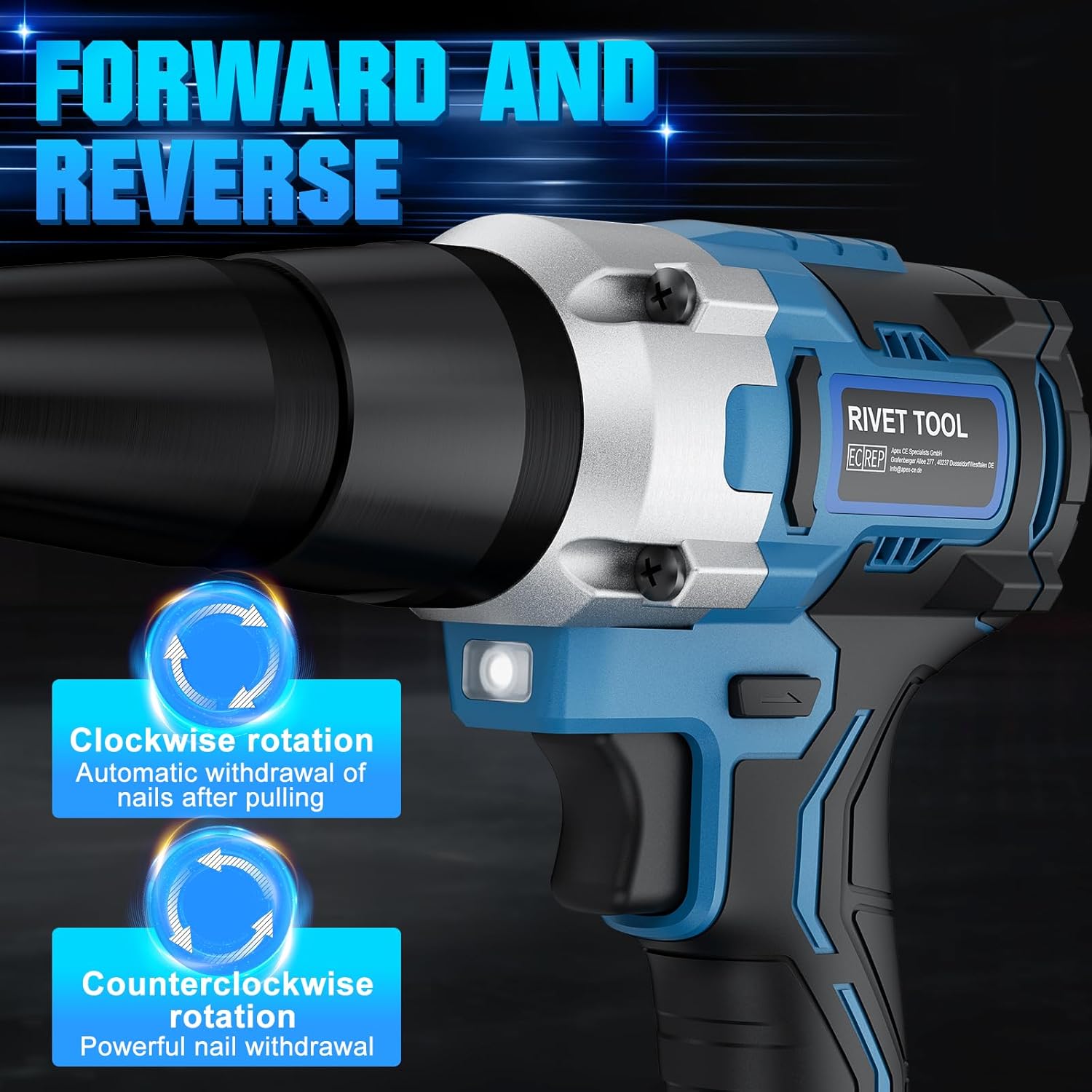 Thumbnail 4 de GGiking Cordless Rivet Gun for Makita 18V battery