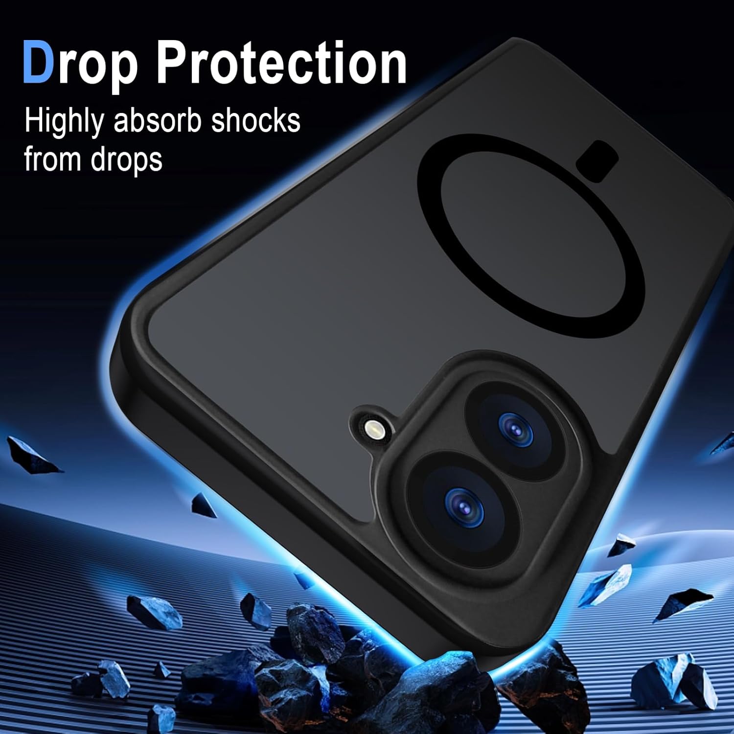 Thumbnail 3 de XTCASE Coque Magnétique pour Xiaomi Redmi A5 4G – Dos translucide mat, bord TPU et cadre métal – Antichoc et MagSafe