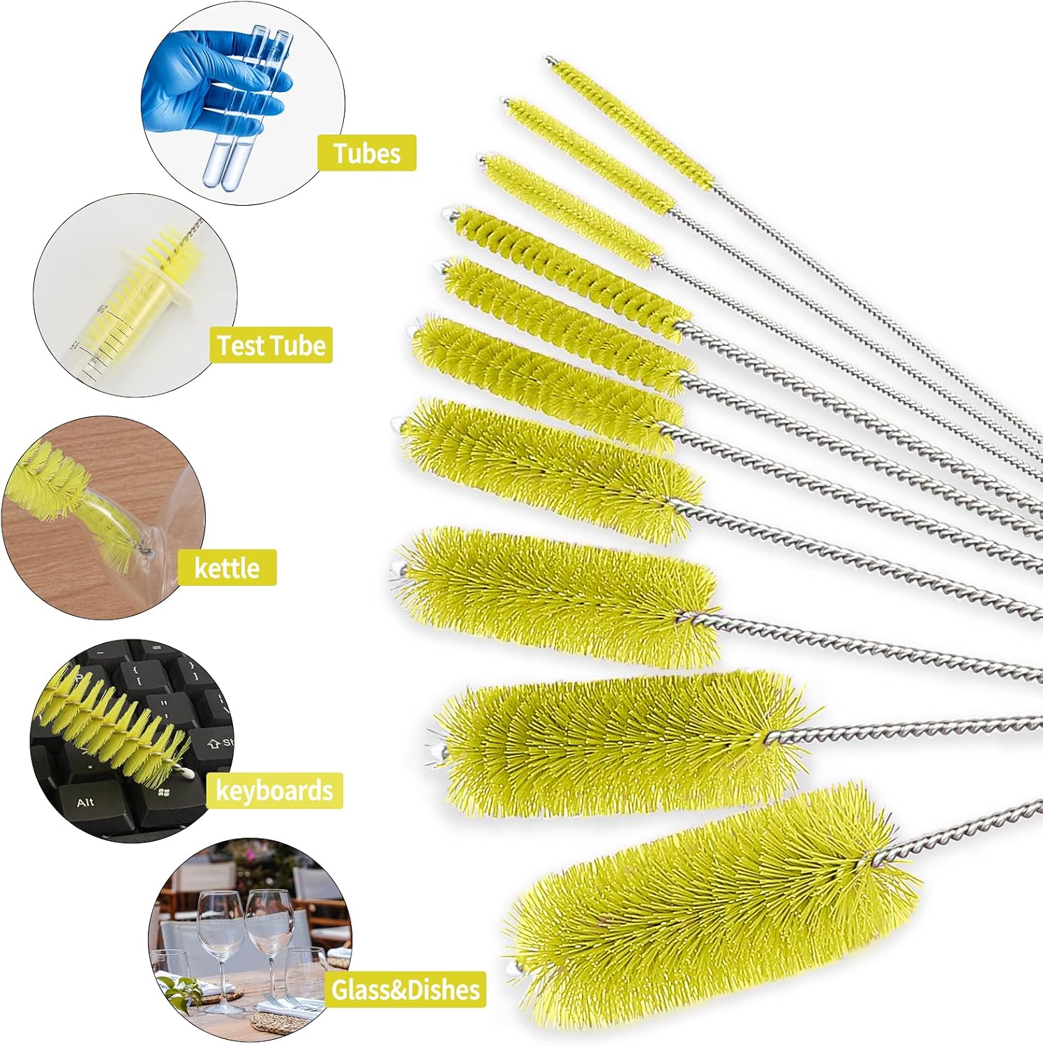 Detalle 2 de CiaraQ Bottle Cleaning Brushes 8-Inch