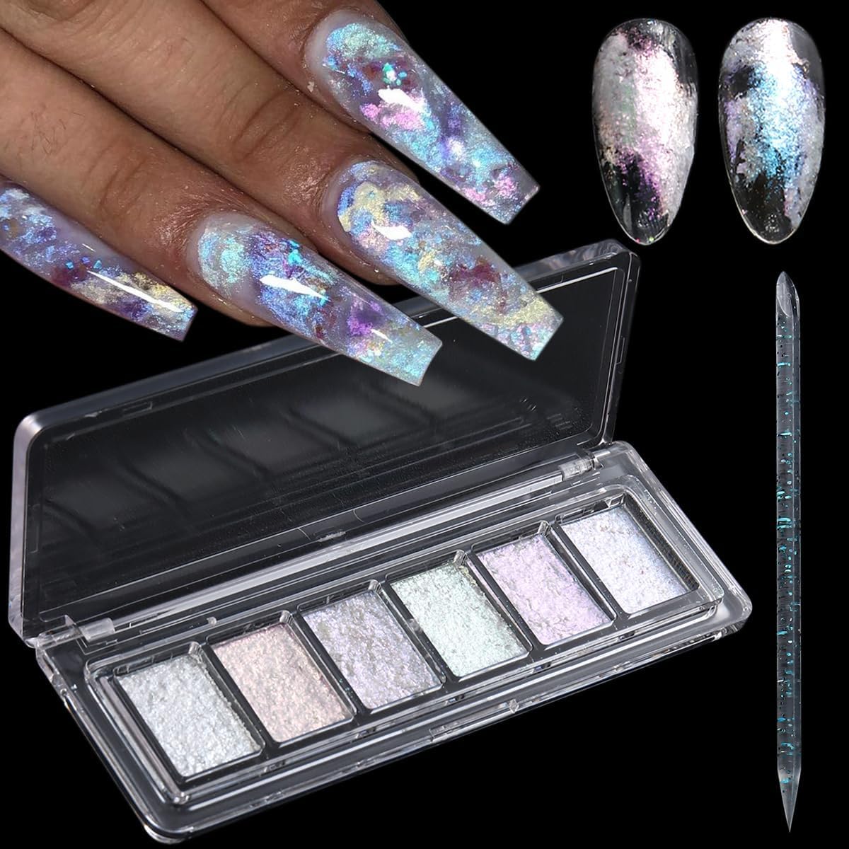 Detalle 2 de Chrome Nail Powder für Spiegeleffekt