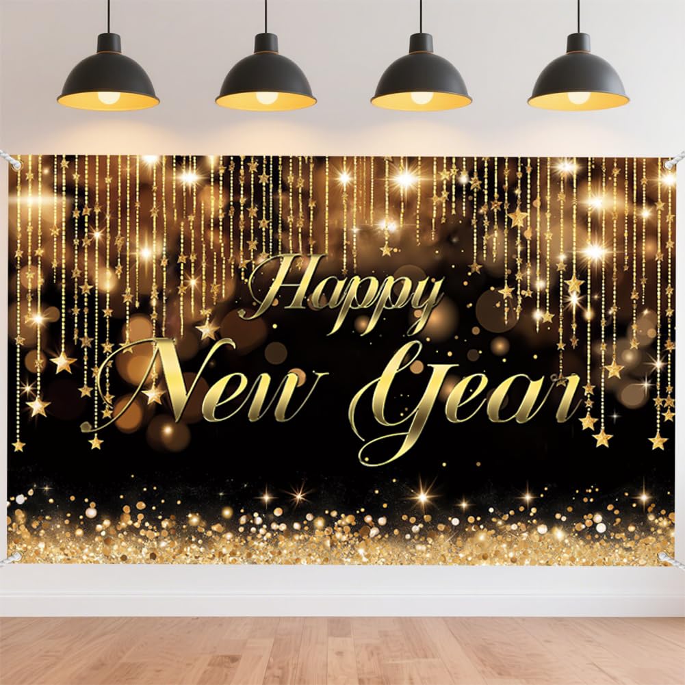 Detalle de CRAFTYMELODY New Year banner, polyester
