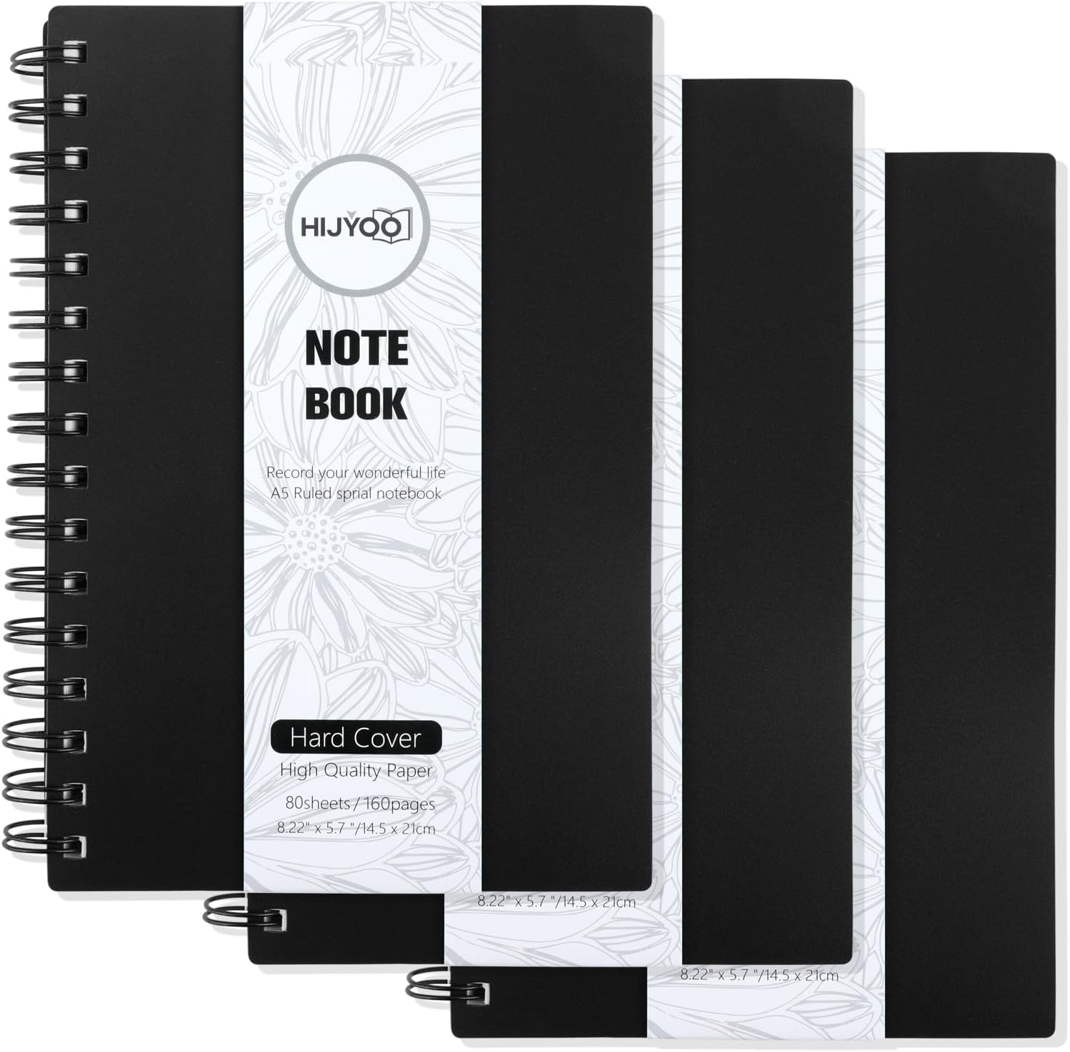 3 Pack A5 Journal Notebook 480 Pages