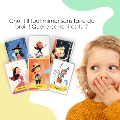 Detalle 2 de Rabano Art Jeu de mimes pour enfants – Jeu éducatif et cadeau pour filles et garçons