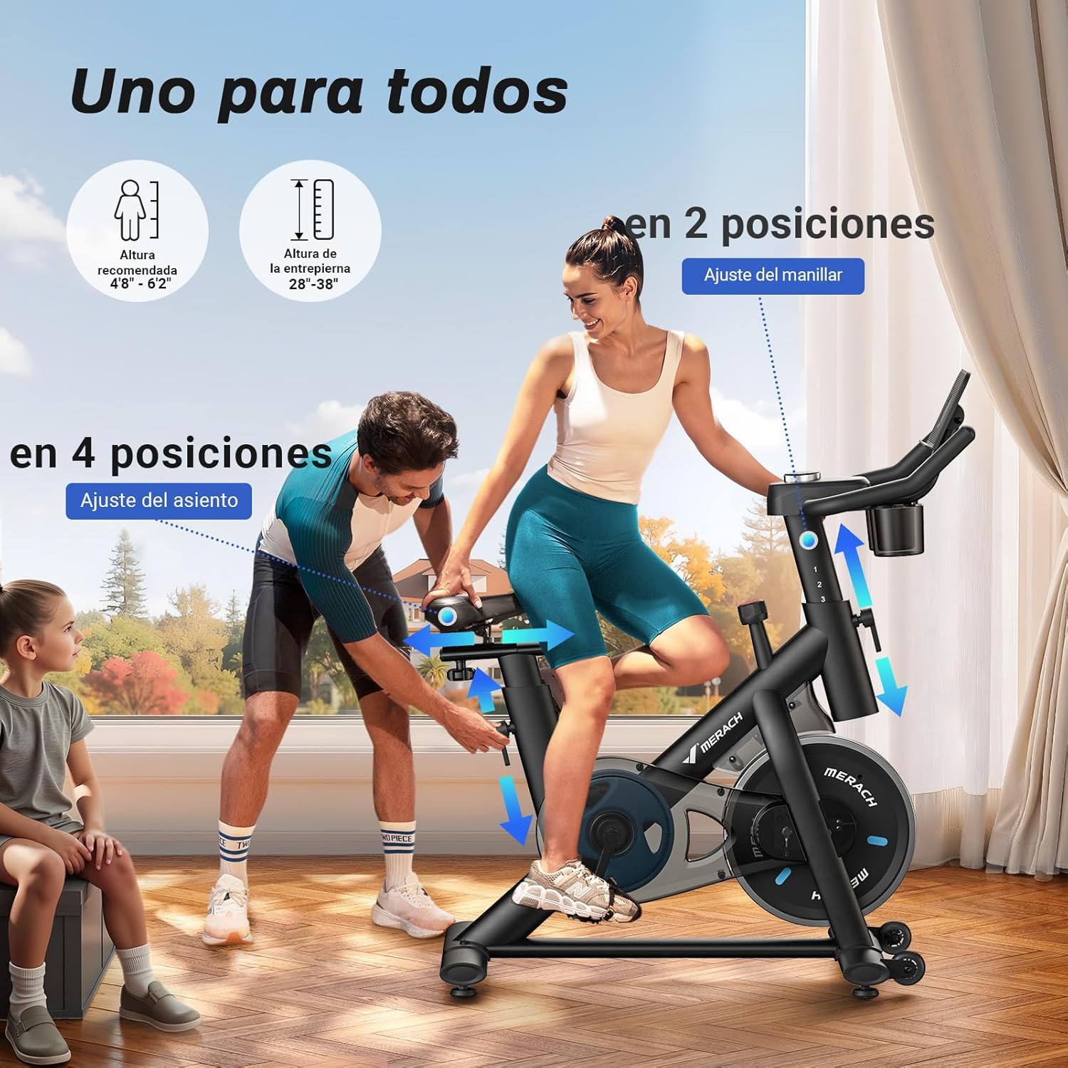 Thumbnail 5 de MERACH Cycleta profesional 136 KG