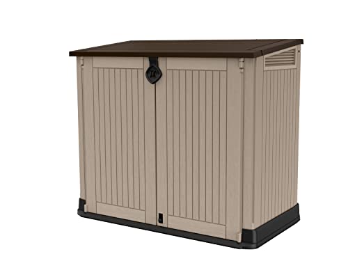 Detalle de Keter Sio Midi: Cobertizo de jardín exterior 880 L, 132 x 71,5 x 113,5 cm