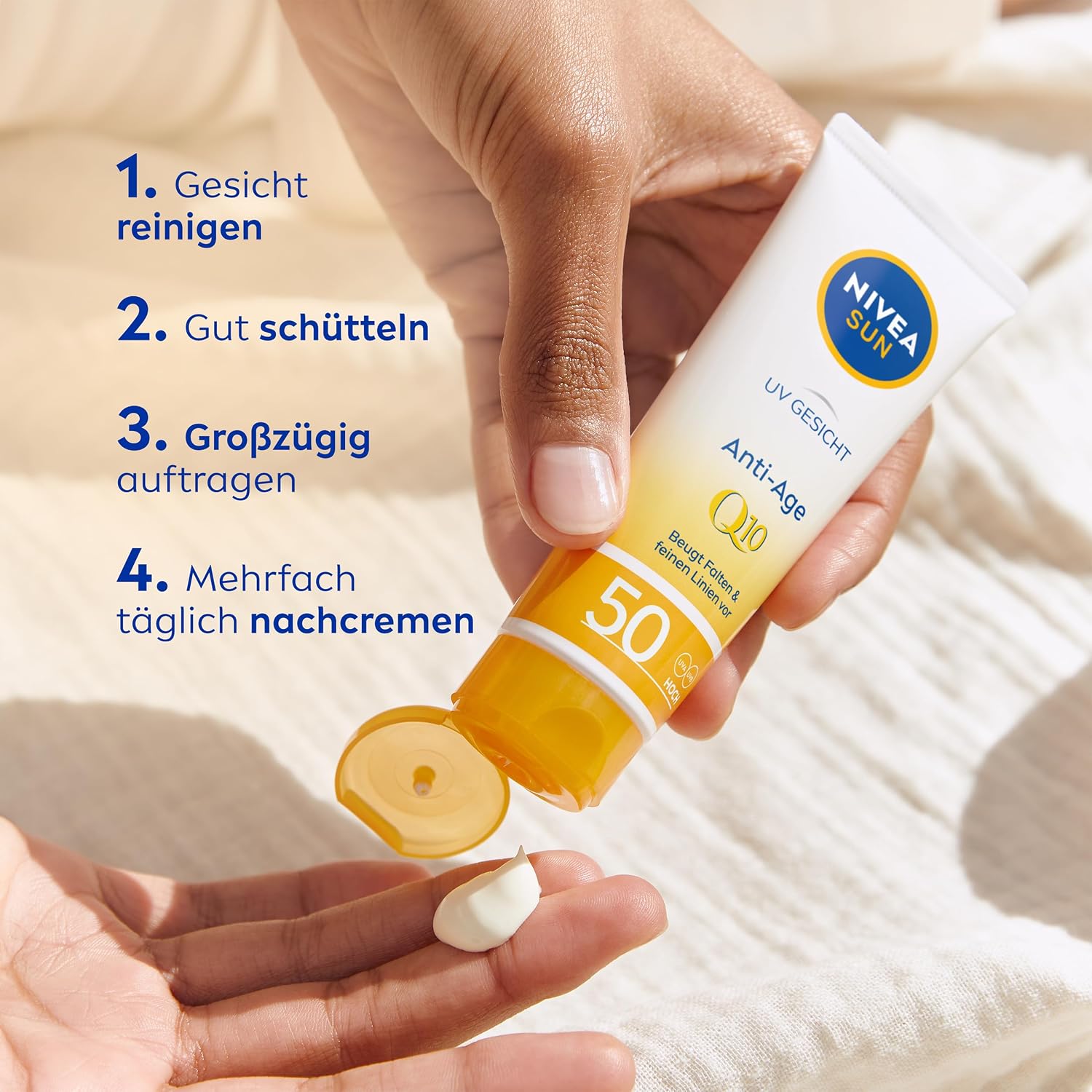 Detalle 2 de NIVEA SUN Q10 Sonnenschutz LSF 50
