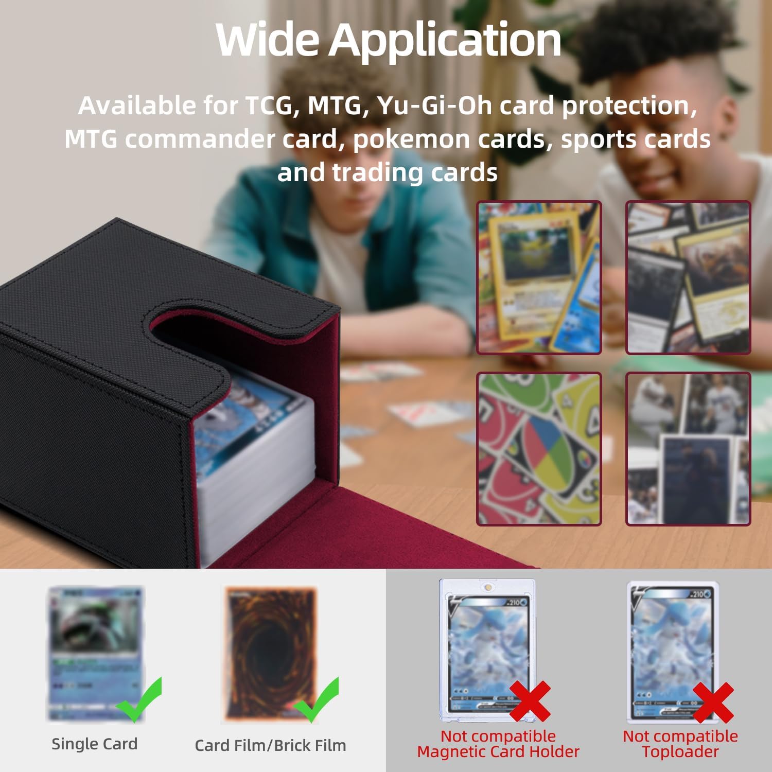 Thumbnail 1 de Tolesum Box Porta Mazzo MTG: Protezione elegante per 100+ carte, chiusura magnetica e accesso rapido