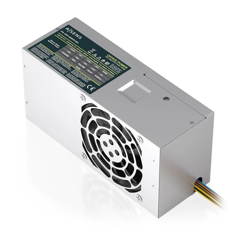 Detalle de Fuente de Alimentación Aisens ASPC-500TFX-SEO 500W ATX 2.0 en formato TFX (plata)