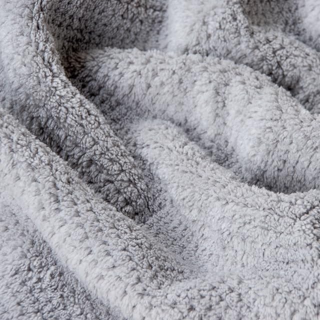 Thumbnail 6 de VOLO Hero Hair Towel – Ultra Soft Nanoweave Microfiber, Large Tubular Wrap (Luna Gray)