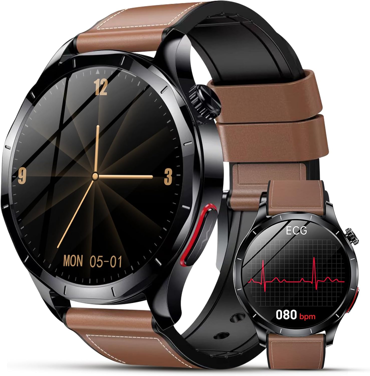 Thumbnail 6 de Lgnitek 2026 Nouv’ Montre Connectée Homme — ECG, HRV, Tensiomètre et IMC sur AMOLED 1,43