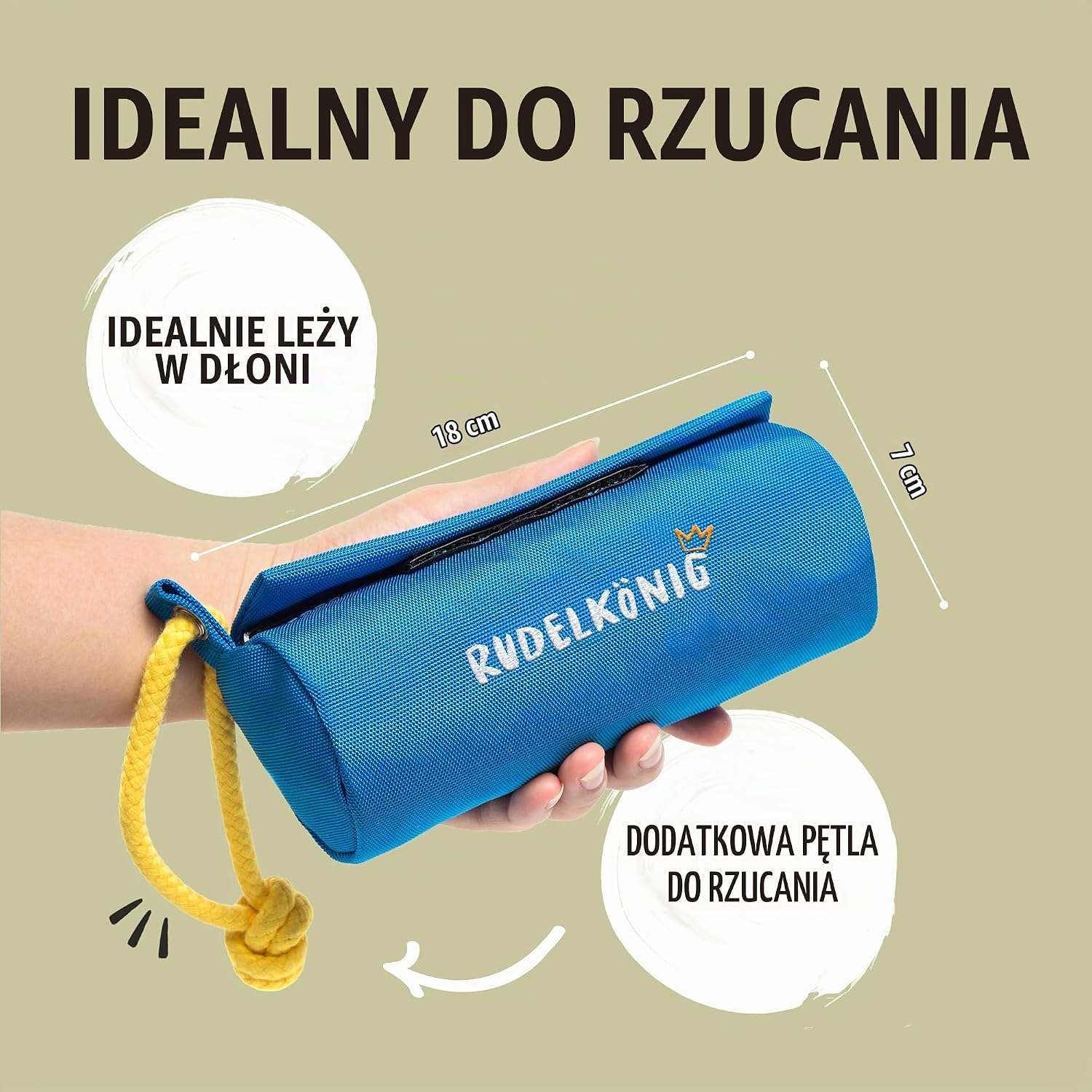 Detalle de Rudelkönig – torba na przysmaki dla psa z podwójnym zamknięciem i liną