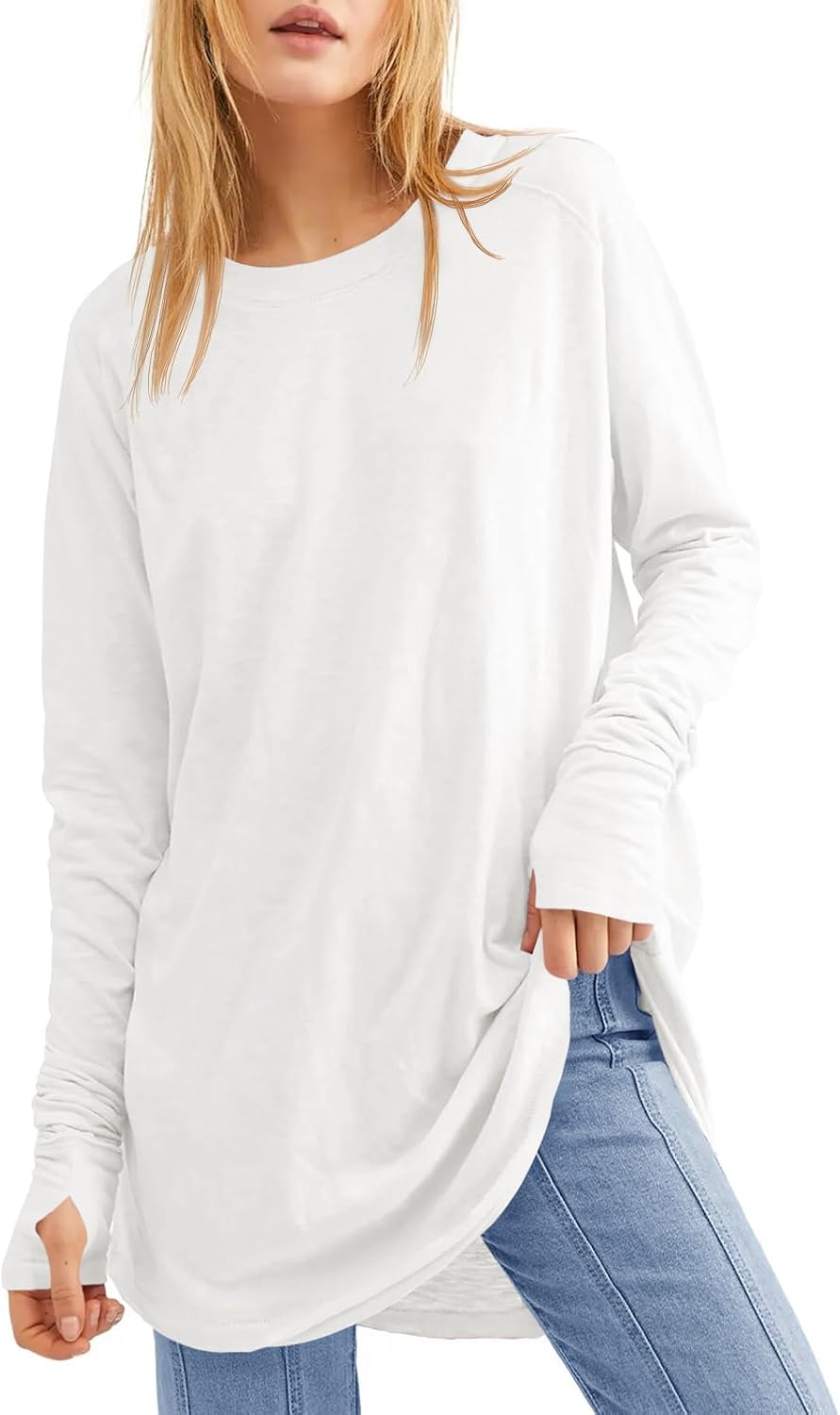 Detalle de Fisoew Women's Casual Long Sleeve Top 60% Polyester
