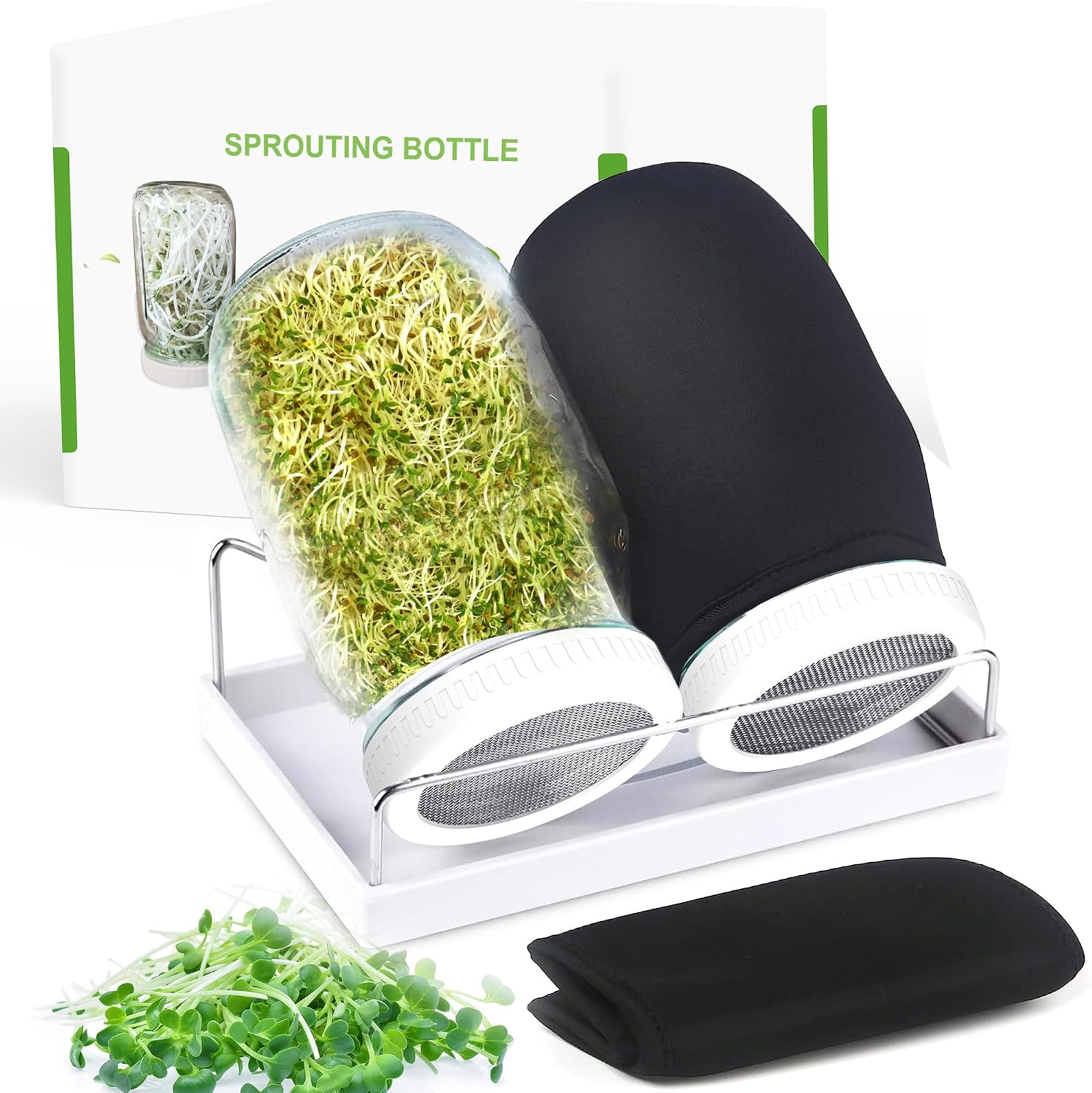Detalle de Sprouting Jar Kit, 2 × 32 oz