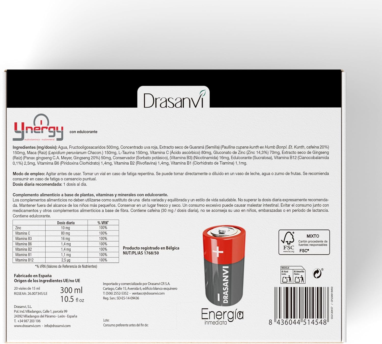 Thumbnail 1 de Ynergy Energía Inmediata 20 Viales - Drasanvi ⚡