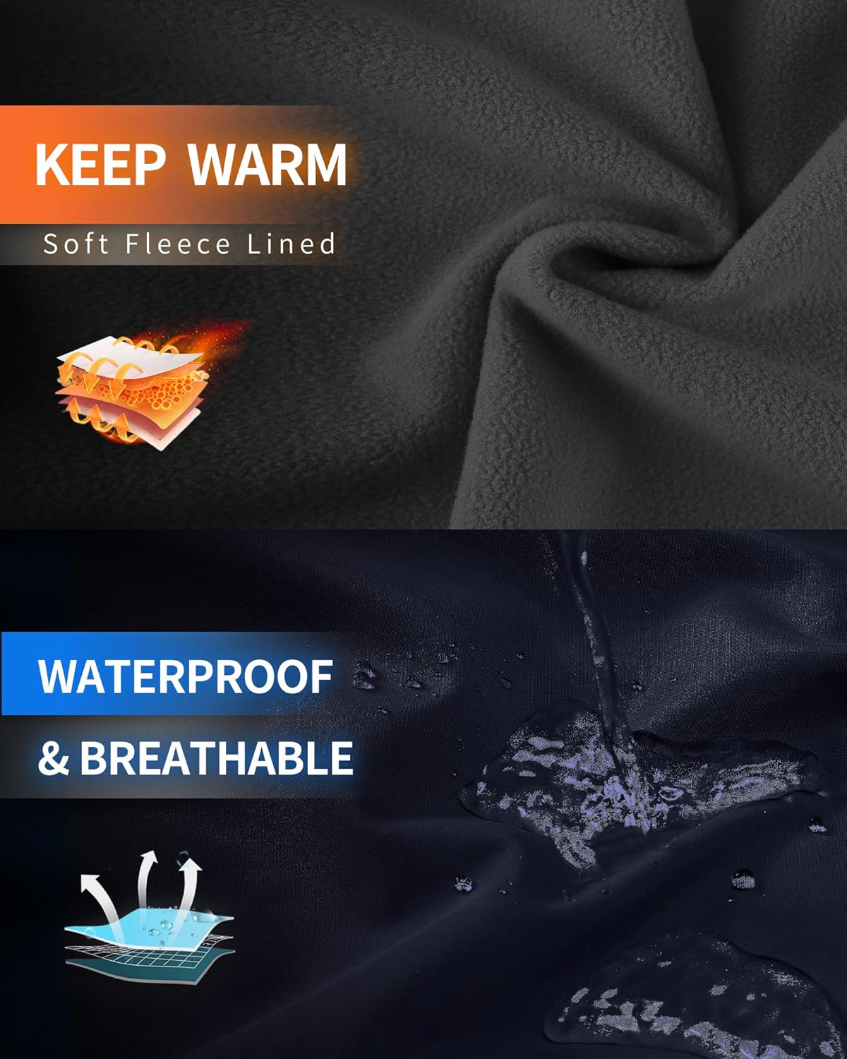 Detalle de Outdoor Ventures Damen Softshelljacke – Wasserdichte, atmungsaktive Übergangsjacke mit Kapuze