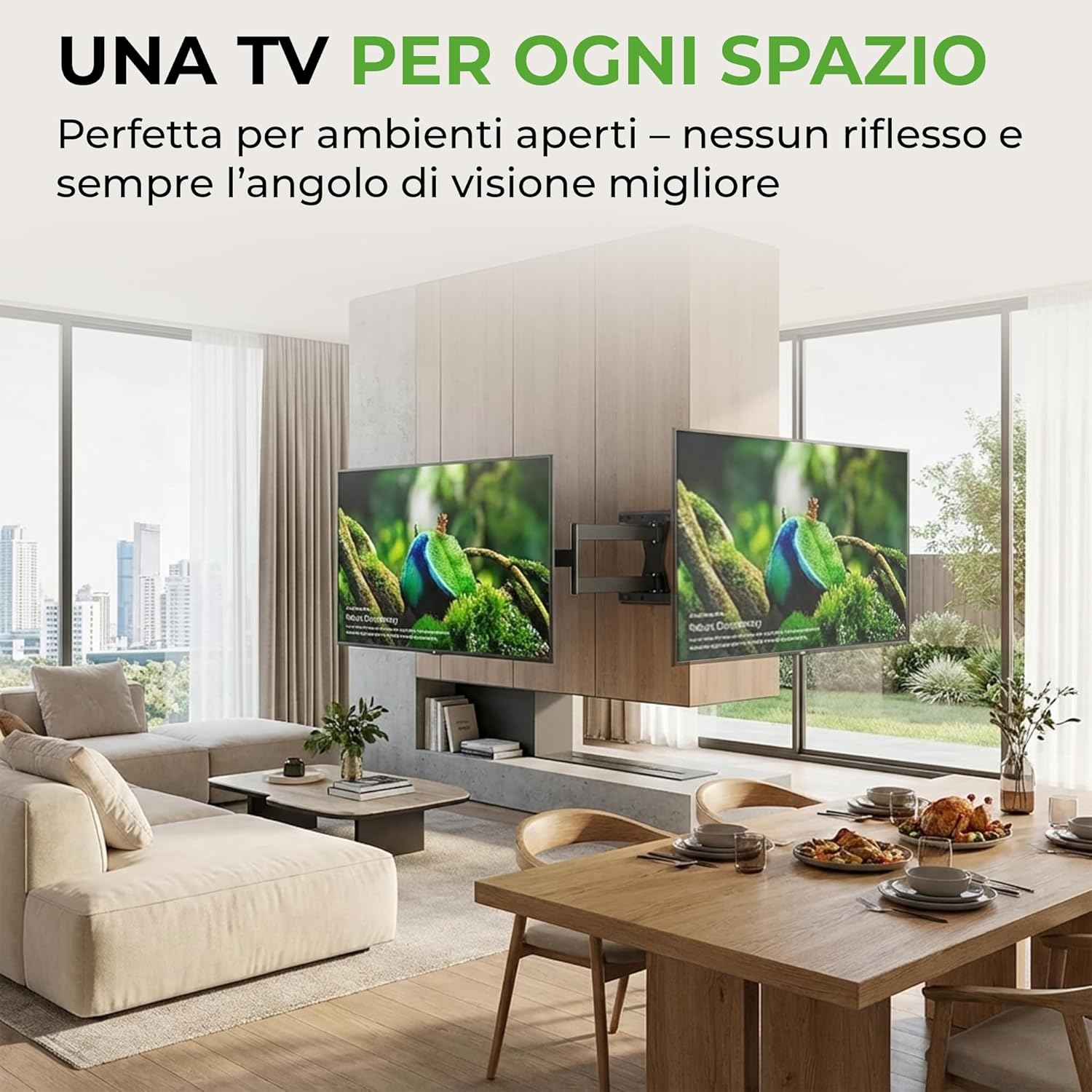 Detalle 2 de XTRARM TiTon FLEX supporto TV da parete 80 cm