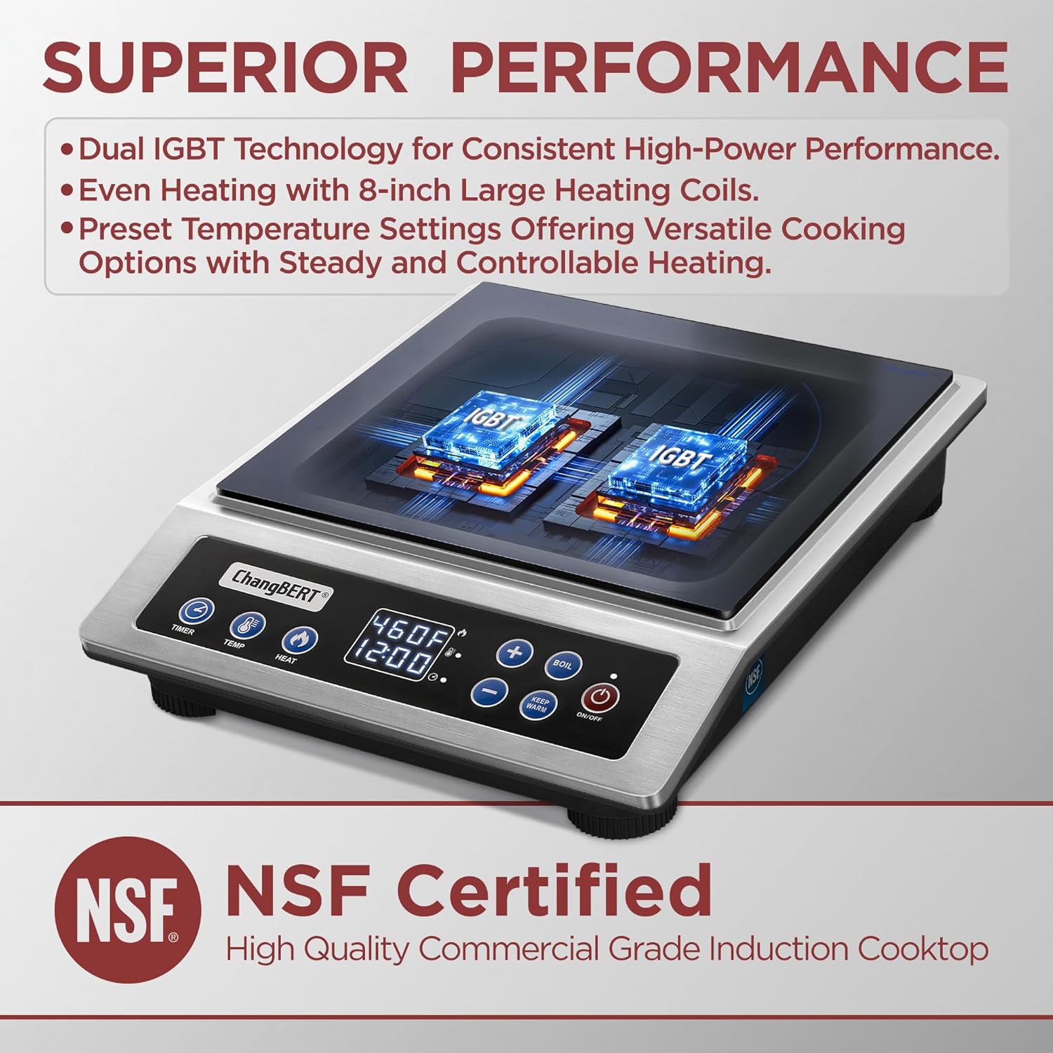 Thumbnail 3 de ChangBERT Portable Induction Cooktop 1800W