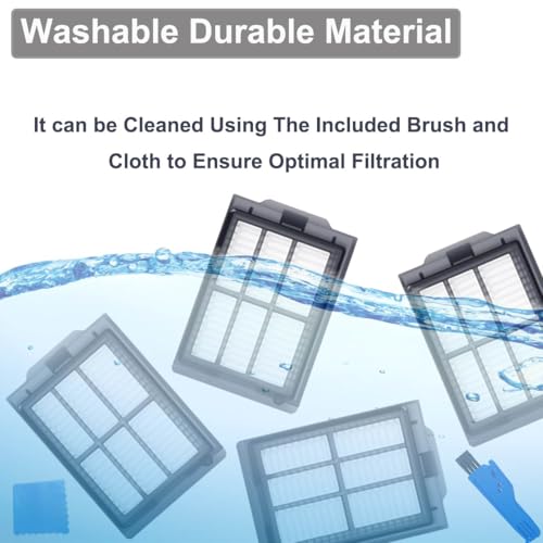 Detalle de EATBALE replacement filters, 8 HEPA filters
