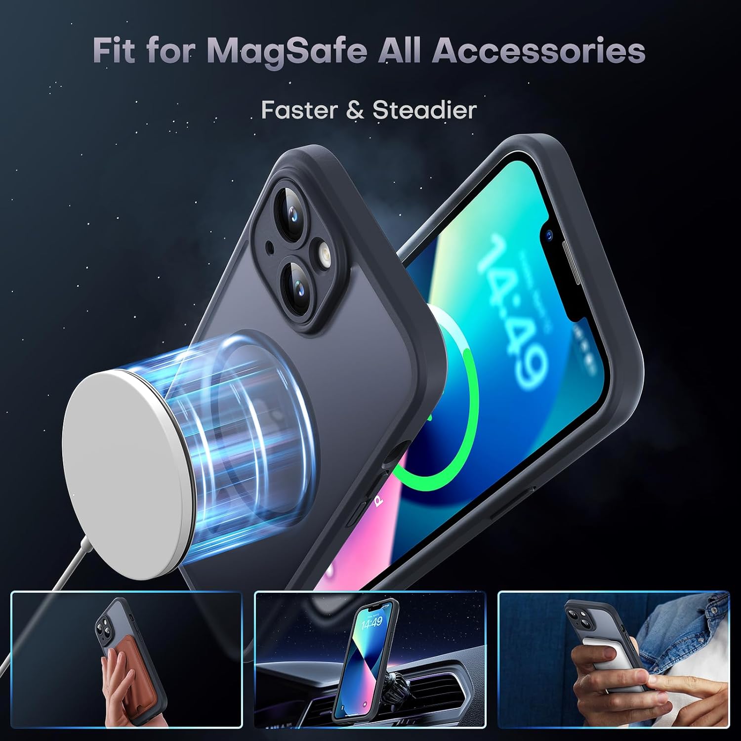 Thumbnail 2 de TOCOL iPhone 13 MagSafe case, 14FT shockproof