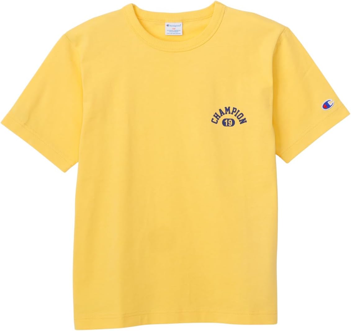 Champion CKSX337Z キッズ半袖Tシャツ 綿100％ ドライタッチ天竺・左胸ロゴ