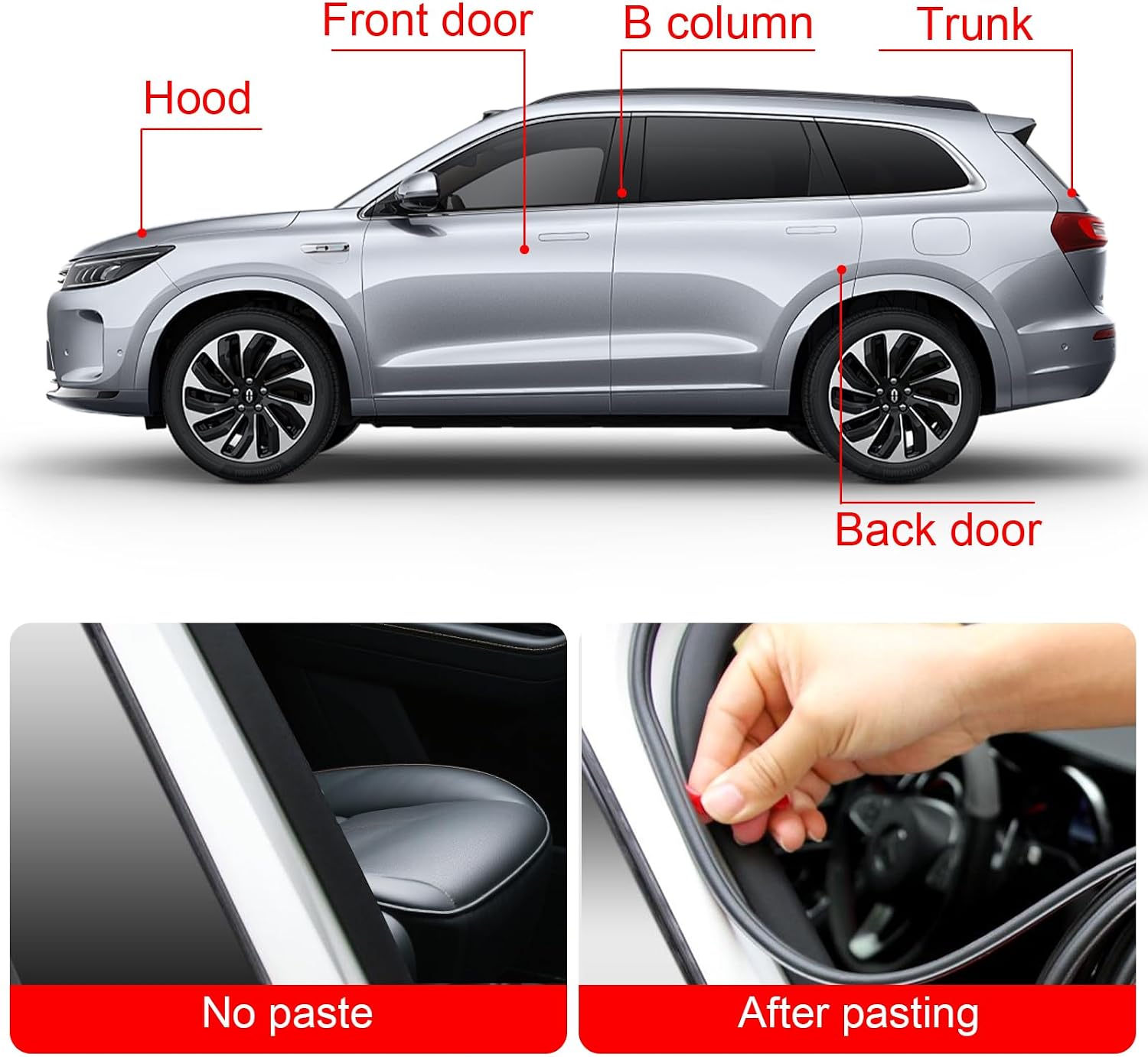 Thumbnail 4 de D-shape car door seal strip 13m